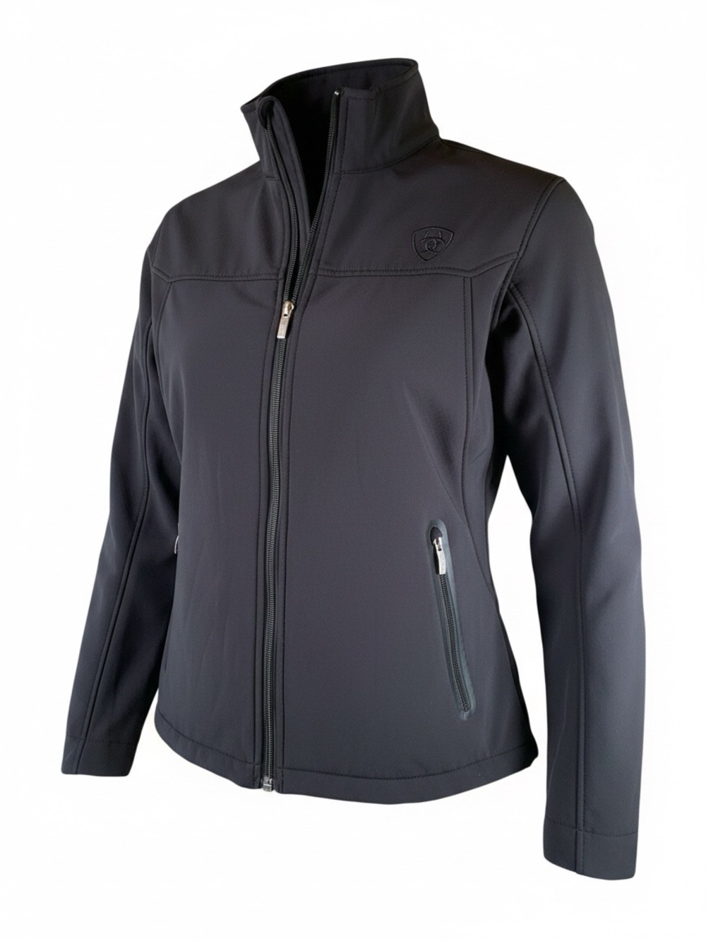 Ariat New Team Softshell Jacket Zip Front Black Size Large